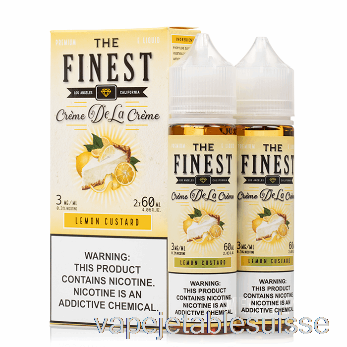 Crème Anglaise Au Citron Vape Suisse - La Meilleure Crème